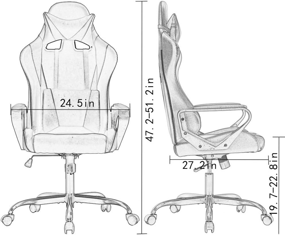 High-Back Gaming Chair Computer Racing Chair