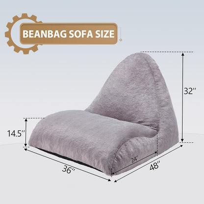 Bean Bag Chair Sofa Memory Foam Pre-Filled