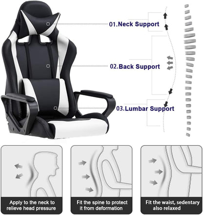 High-Back Gaming Chair Computer Racing Chair