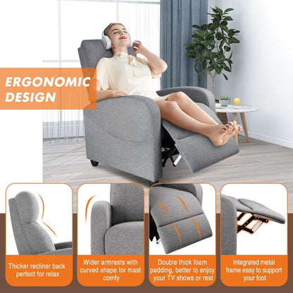 Recliner Chair for Adults with Lumbar Support