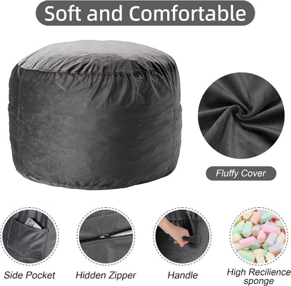 Memory Foam Filling 3Ft Bean Bag Chair