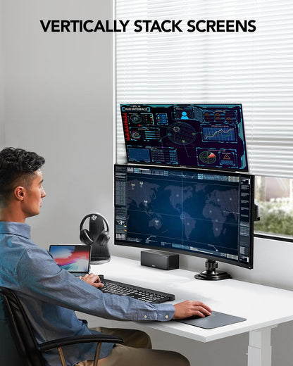 Dual Monitor Mount up to 32 inches Screens,  Hold 19.8lbs