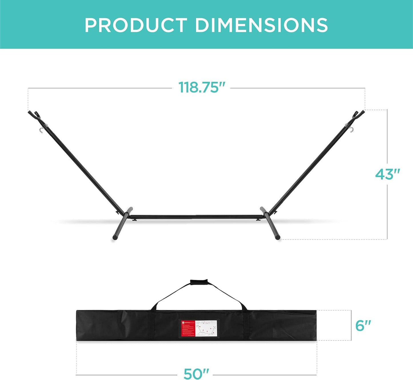 Products Double Hammock with Steel Stand